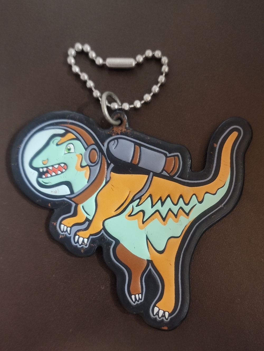 Coach Rexy Leather Astronaut Dinosaur Hang Tag Rare 3.5" Tall